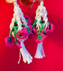 Macramé Crochet Plant Earrings .+*+. HANDMADE | Mini Micro Terracotta | Plant Lovers | Plant Jewelry | Miniature Collection | Fairy Gardens & More!