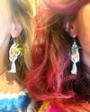 Macrame LIVE Plant Earrings .+*+. Easy Care Air Plants | 4 Colors | Mini Micro Terracotta | Plant Lovers | Plant Jewelry!