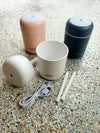 Plant Humidifier & Essential Oil Diffusers | Designed By Us * Two Settings * Spill proof suction top for travel * 3 free oil pads inside