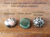 Pick 3 Stones .+*+. Interchangeable Healing Stone and Crystal Necklace GIFT BOX .+*+.  Adjustable .+*+. Hemp!