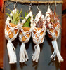 Macrame LIVE Plant Earrings .+*+. Easy Care Air Plants | 4 Colors | Mini Micro Terracotta | Plant Lovers | Plant Jewelry!