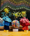 Rainbow Pom Pom Puffball .+*+. Air Plant Holder | 5" Tall | Perfect for Desks, Dorm Rooms, Classrooms, or Bedrooms!