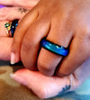 MOOD RING Titanium .+*+. Rose Gold or Black Finish  | Happy Hippie 70s Gift Idea | Rainbow Cupboard