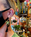 Macrame LIVE Plant Earrings .+*+. Easy Care Air Plants | 4 Colors | Mini Micro Terracotta | Plant Lovers | Plant Jewelry!