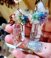 Chakra Tree of Life Crystal * Necklace Charm * Silver or Rose Gold Finish * Handmade!